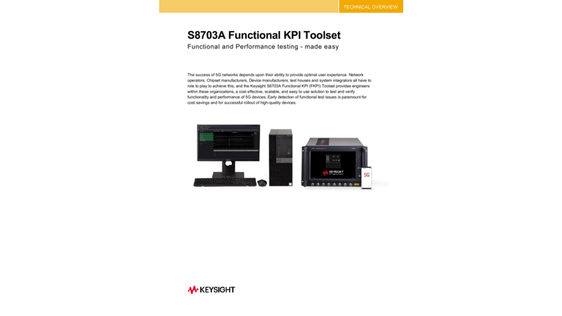 S8703A Functional KPI Toolset